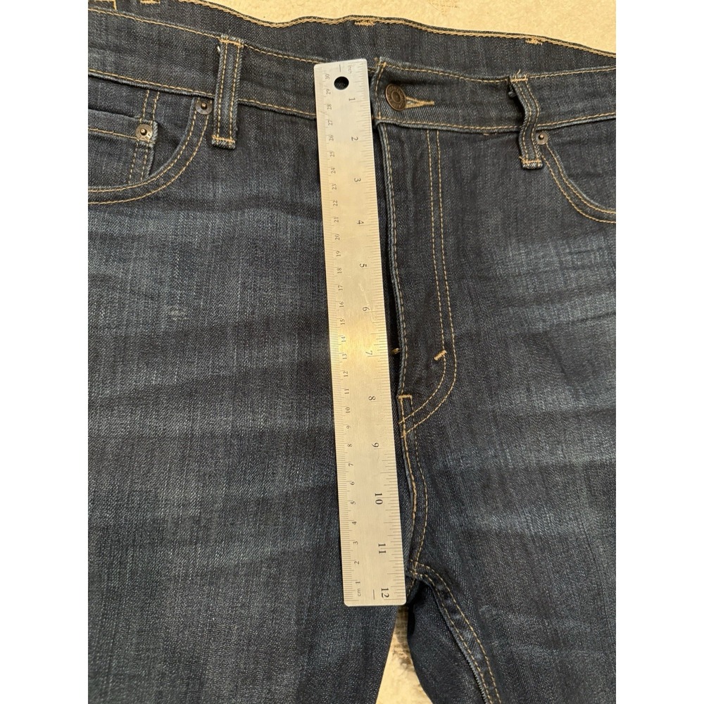 Levis 511 Jeans Slim Fit Dark Wash Denim Mens 38x30 Blue - Picture 4 of 7